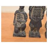 Lot of (4) Vintage Chinese Terra Cotta Warrior theme Miniature Replicas