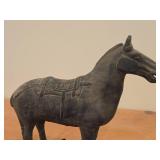 Vintage Chinese Terra Cotta Warrior Horse (Tang) theme Replica Statue