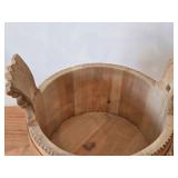 Vintage Folk Art theme Hand-Carved Container (Grautambav) (Norway)