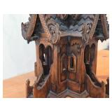 Vintage Hand-Carved Teak Wood Thai Spirit House (San Phra Phum) 16" x 16" x 27"