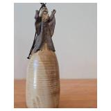 Vintage 16" Hand-made Pottery Bell