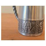 Vintage Troll theme Norsk Tinn Pewter Beer Tankard (Norway) #84