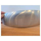 Vintage 12 3/4" Blue Enameled Aluminum Plate by Olden (Norway) / Mid-Century Modern style