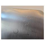 Vintage 12 3/4" Blue Enameled Aluminum Plate by Olden (Norway) / Mid-Century Modern style