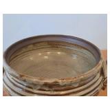 Chicken theme Handcrafted Stoneware Pottery Covered Soup Pot