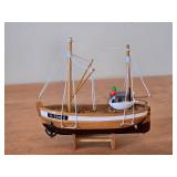 Fishing Boat theme Wooden Miniature Collectible