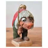 Troll theme Authentic Handcarved Wooden Figurine by Henning Engelsen (Norway)