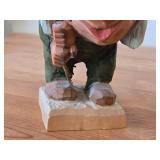 Troll theme Authentic Handcarved Wooden Figurine by Henning Engelsen (Norway)