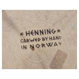 Troll theme Authentic Handcarved Wooden Figurine by Henning Engelsen (Norway)