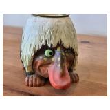 Troll theme Handcarved Wooden Figurine by Henning (Norway)