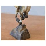 Troll theme Authentic Handpainted / Handcarved Wooden Figurine by Henning Engelsen (Norway)