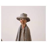 Vintage Hand-carved Wooden Figurines Set of 3 - Folk Art by Norsk Husflid Engros (Norway)