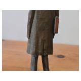 Vintage Hand-carved Wooden Figurines Set of 3 - Folk Art by Norsk Husflid Engros (Norway)