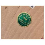 Vintage Old Traveling Couple theme Hand-carved Handpainted Wooden Figurines Set of 2 - Folk Art by Norsk Husflid Engros (Norway)