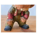 Vintage Princess Troll theme Hand-carved Handpainted Wooden Figurine by Henning (Norway)