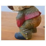 Vintage Princess Troll theme Hand-carved Handpainted Wooden Figurine by Henning (Norway)
