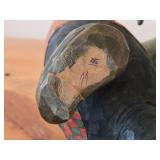 Vintage Troll theme by Anton Sveen Authentic Hand-carved Handpainted Wooden Signed Figurines Set of 2 (Norway)