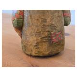 Vintage Troll theme by Anton Sveen Authentic Hand-carved Handpainted Wooden Signed Figurines Set of 2 (Norway)