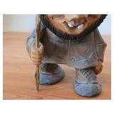 Vintage Troll theme by Ole Oien Authentic Hand-carved Handpainted Wooden Signed Figurine (Askim Norway)