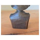 Vintage Man Smoking Pipe theme Black Forest Hand-carved Wooden Bust by Oberammergau (Germany)