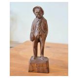 Vintage Old Man theme by Paul E. Caron Authentic Wood Folk Art Sculpture (1960