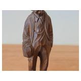Vintage Old Man theme by Paul E. Caron Authentic Wood Folk Art Sculpture (1960