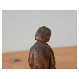 Vintage Old Man theme by Paul E. Caron Authentic Wood Folk Art Sculpture (1960