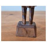 Vintage Old Man theme by Paul E. Caron Authentic Wood Folk Art Sculpture (1960