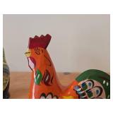Vintage Swedish Dala Rooster theme Handpainted Figurine by Nils Olsson