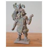 Ancient Mayan Warrior theme Ceramic Figurine