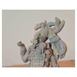 Ancient Mayan Warrior theme Ceramic Figurine