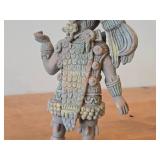 Ancient Mayan Warrior theme Ceramic Figurine
