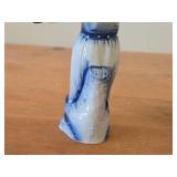 Vintage Water Boy theme Ceramic Figurine Set of 2 / Delft style