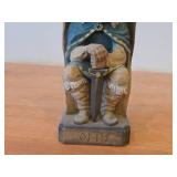 Vintage Norse God Odin theme Authentic Handcarved Hand-painted Wooden Figurine by Henning Engelson (Norway)