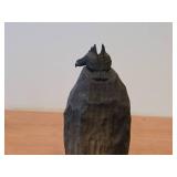 Vintage Norse God Odin theme Authentic Handcarved Hand-painted Wooden Figurine by Henning Engelson (Norway)