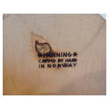 Vintage Norwegian Dovregubben Mountain King Troll theme Authentic Handcrafted Hand carved Wooden Sculpture by Henning Engelson (Norway)