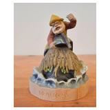 Vintage Legendary Sea Spirit Draugen (from Norwegian Folklore) theme Authentic Handcrafted Hand carved Wooden Collectible Figurine by Henning Engelson (Norway)