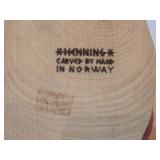 Vintage Legendary Sea Spirit Draugen (from Norwegian Folklore) theme Authentic Handcrafted Hand carved Wooden Collectible Figurine by Henning Engelson (Norway)