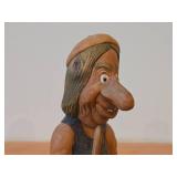 Vintage Troll theme by Anton Sveen Hand Carved Birch Wood Figurine (Norway)