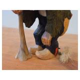 Vintage Norwegian Folk Art Troll theme Authentic Handcarved Hand-painted Wooden Figurine by Henning Engelson (Norway)