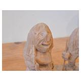 Vintage Troll theme Hand Carved Wooden Authentic Figurine by Ottar Grubbil (Norway)