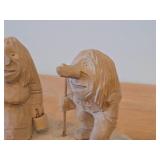 Vintage Troll theme Hand Carved Wooden Authentic Figurine by Ottar Grubbil (Norway)