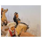 Complete Collection of 11 Authentic Hand Carved Handpainted Wooden Figurines os Traditional Norwegian Wedding Entourage on Horseback by Henning Engelsen of Norway