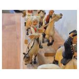 Complete Collection of 11 Authentic Hand Carved Handpainted Wooden Figurines os Traditional Norwegian Wedding Entourage on Horseback by Henning Engelsen of Norway