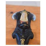 Hand Carved Wall-Mount Candleholder by Henning (Norway)