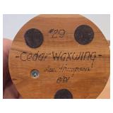 Cedar Waxwing Perched on a Branch theme by Paul Thompson (8/91) ##29 Hand Carved Figurine