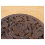 Hand Carved Rosewood Trivet (India) #283