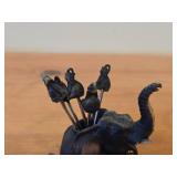 Miniature Elephant theme Fondue Skewers with Elephant theme Holder