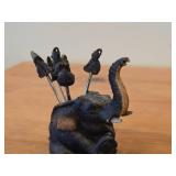 Miniature Elephant theme Fondue Skewers with Elephant theme Holder