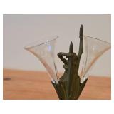 Art Nouvean Figural Vase Set